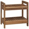 vidaXL Badregal Natur 45 x 30 x 45 cm Massivholz Teak