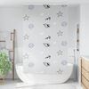 vidaXL Duschrollo mit Kassette 140x240 cm Stoffbreite 136 cm