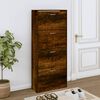 vidaXL Schuhschrank R&auml;uchereiche 63x24x147 cm Holzwerkstoff