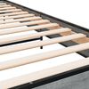 vidaXL Bettgestell Grau Sonoma 100x200 cm Holzwerkstoff und Metall