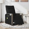 vidaXL Massagesessel Elektrisch Schwarz Stoff