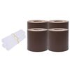 vidaXL Garten-Sichtschutz 4 Stk. PVC 35x0,19 m Braun