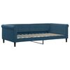 vidaXL Tagesbett Ausziehbar mit Schubladen Blau 100x200 cm Samt