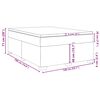 vidaXL Boxspringbett mit Matratze Dunkelgr&uuml;n 140x190 cm Samt