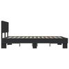 vidaXL Bettgestell Schwarz 140x190 cm Holzwerkstoff und Metall