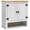 vidaXL H&auml;ngeschrank CORONA Wei&szlig; 70 x 33 x 71,5 cm Massives Kiefernholz