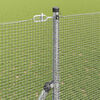 vidaXL Zaunpfosten Silber 25 x 1,6 m (12 x 12 mm Netz) Stahl