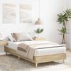 vidaXL Bettgestell ohne Matratze Sonoma-Eiche 100x200 cm Holzwerkstoff