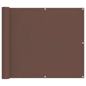 vidaXL Balkonsichtschutz 90 x 200 cm Oxford-Stoff Rechteckig Braun