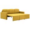 vidaXL Modulares 3-Sitzer-Schlafsofa Gelb Stoff