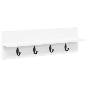vidaXL Wandmontierter nachttisch Wandhalterung Wei&szlig; 60 x 10,5 x 18 cm