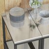 vidaXL K&uuml;chenaufbewahrung mit Regal Silber 60 x 50 x 92 cm Stahl