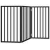 vidaXL 3-tlg. Hundetor Faltbar Schwarz 150 cm Pappelholz