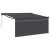 vidaXL Ausziehbare Markise Anthrazit 300 x 250 cm