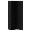 vidaXL Highboard 2 pcs Schwarz Eichen-Optik 50 x 42,5 x 185 cm