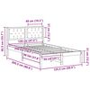 vidaXL Bettrahmen Hellgrau 120 x 200 cm Massives Kiefernholz
