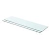 vidaXL Regalb&ouml;den 2 Stk. Glas Transparent 80x20 cm