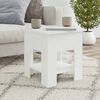 vidaXL Couchtisch Hochglanz-Wei&szlig; 40x40x42 cm Holzwerkstoff