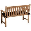 Madison Bankauflage Panama 120x48 cm Schwarz