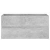 vidaXL Badm&ouml;bel-Set Betongrau Holzwerkstoff