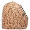 vidaXL Katzen-Transportkorb 45x35x35 cm Nat&uuml;rliche Weide