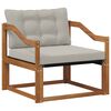 vidaXL Outdoor-Sofagarnitur Massives Akazienholz und Textilene Natur