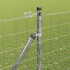 vidaXL Zaun mit Pfosten Silber 1,5 x 10 m Stahl