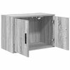 vidaXL Garagen-Wandschrank Grau Sonoma Holzwerkstoff