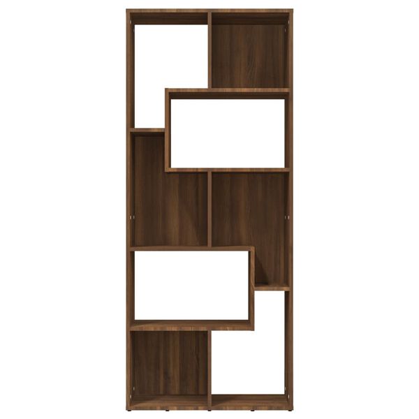 vidaXL B&uuml;cherregal Braun Eichen-Optik 67x24x161 cm Holzwerkstoff