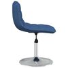 vidaXL Esszimmerst&uuml;hle 4 Stk. Drehbar Blau Stoff