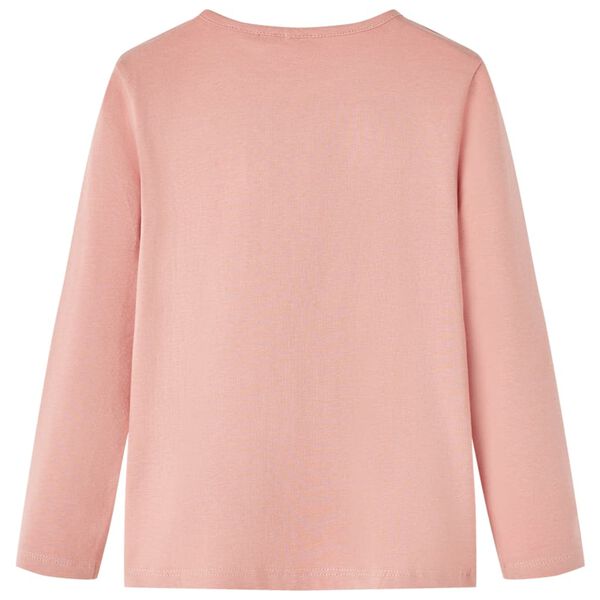 Kinder-Langarmshirt Hellrosa 128