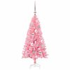 vidaXL Weihnachtsbaum mit 150 LEDs mit St&auml;nder Rosa 120 cm PVC
