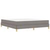vidaXL Boxspringbett mit Matratze Taupe 180 x 200 cm Stoff