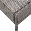 vidaXL 8-tlg. Garten-Lounge-Set mit Auflagen Poly Rattan Grau