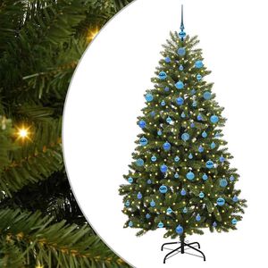 vidaXL K&uuml;nstlicher Weihnachtsbaum 180 cm 300 LEDs Warmes Wei&szlig; Gr&uuml;n