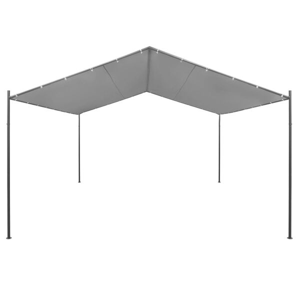 vidaXL Gartenpavillon Stahl 400 x 400 x 260 cm Anthrazit