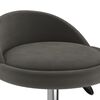 vidaXL Massagehocker Dunkelgrau Samt