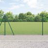 vidaXL Zaunpfosten Gr&uuml;n 25 x 1,2 m (12 x 12 mm Masche) Stahl und PVC