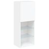 vidaXL TV-Schrank mit LED-Leuchten Wei&szlig; 40,5x30x102 cm