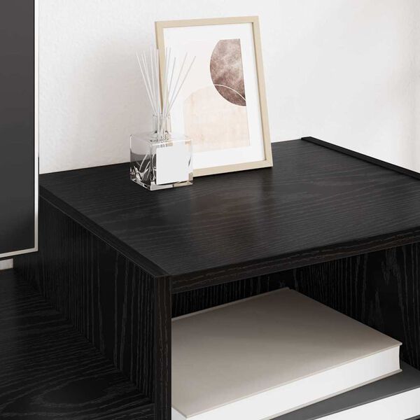vidaXL TV-Schr&auml;nk Schwarz Eichen-Optik 160 x 35 x 55 cm Holzwerkstoff