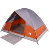 vidaXL Kuppel-Campingzelt 4 Personen Orange Wasserdicht