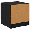 vidaXL Bettschrank 2 pcs Schwarz Eichen-Optik 40 x 39 x 40 cm