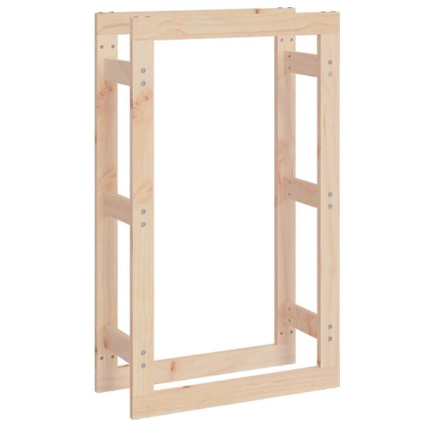 vidaXL Kaminholzregal 60x25x100 cm Massivholz Kiefer