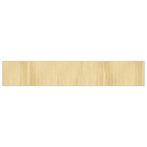 vidaXL Teppich Rechteckig Hell Natur 70x400 cm Bambus