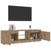 vidaXL TV-Schrank mit LED-Leuchten Artisan-Eiche 120x30x36 cm