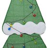 vidaXL Beleuchteter Weihnachtsbaum mit 3 Geschenkboxen 2D Warm Wei&szlig;