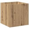 vidaXL Pflanzgef&auml;&szlig; Artisan-Eiche 40x40x40 cm Holzwerkstoff