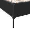 vidaXL Bettgestell Schwarz 120x190 cm Holzwerkstoff und Metall