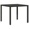 vidaXL Garten Essgruppe 5 pcs Schwarz Poly-Rattan