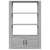 vidaXL Sideboard Grau Sonoma 80x30x119,5 cm Holzwerkstoff